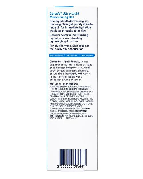 Cerave Ultra-Light Gel Moisturizer