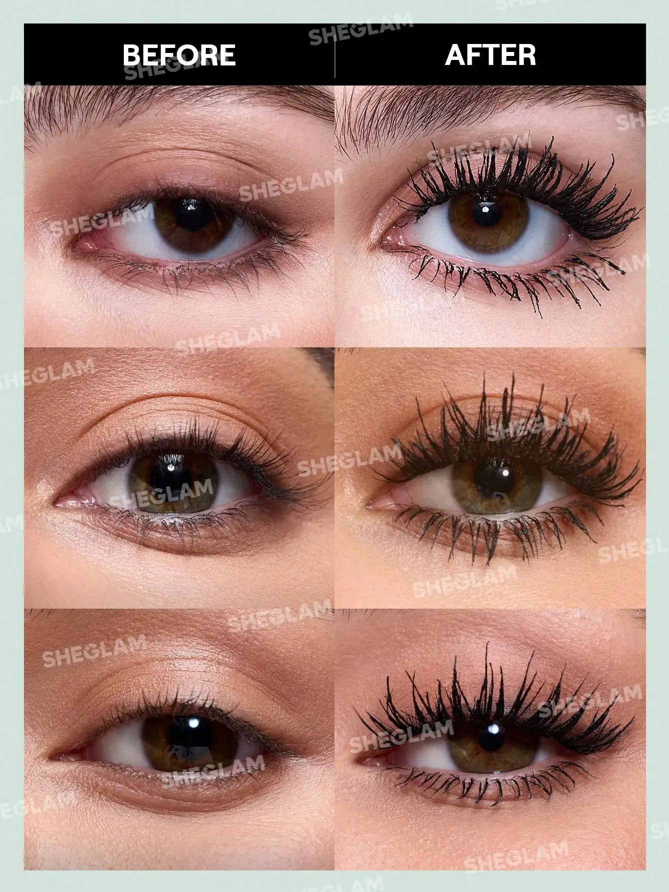 SHEGLAM All-In-One Volume & Length Mascara – Washable Black