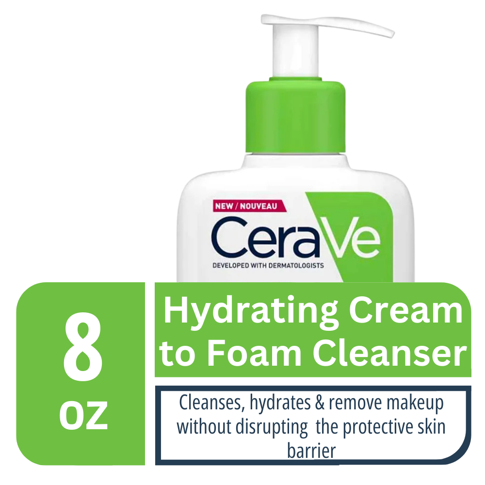 Cerave Hydrating Cream-to-Foam Cleanser