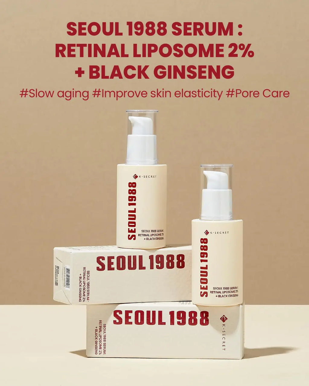 KSECRET | SEOUL 1988 Serum : Retinal Liposome 2% + Black Gingeng