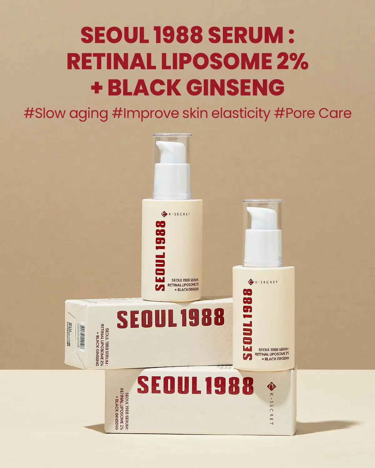 KSECRET | SEOUL 1988 Serum : Retinal Liposome 2% + Black Gingeng