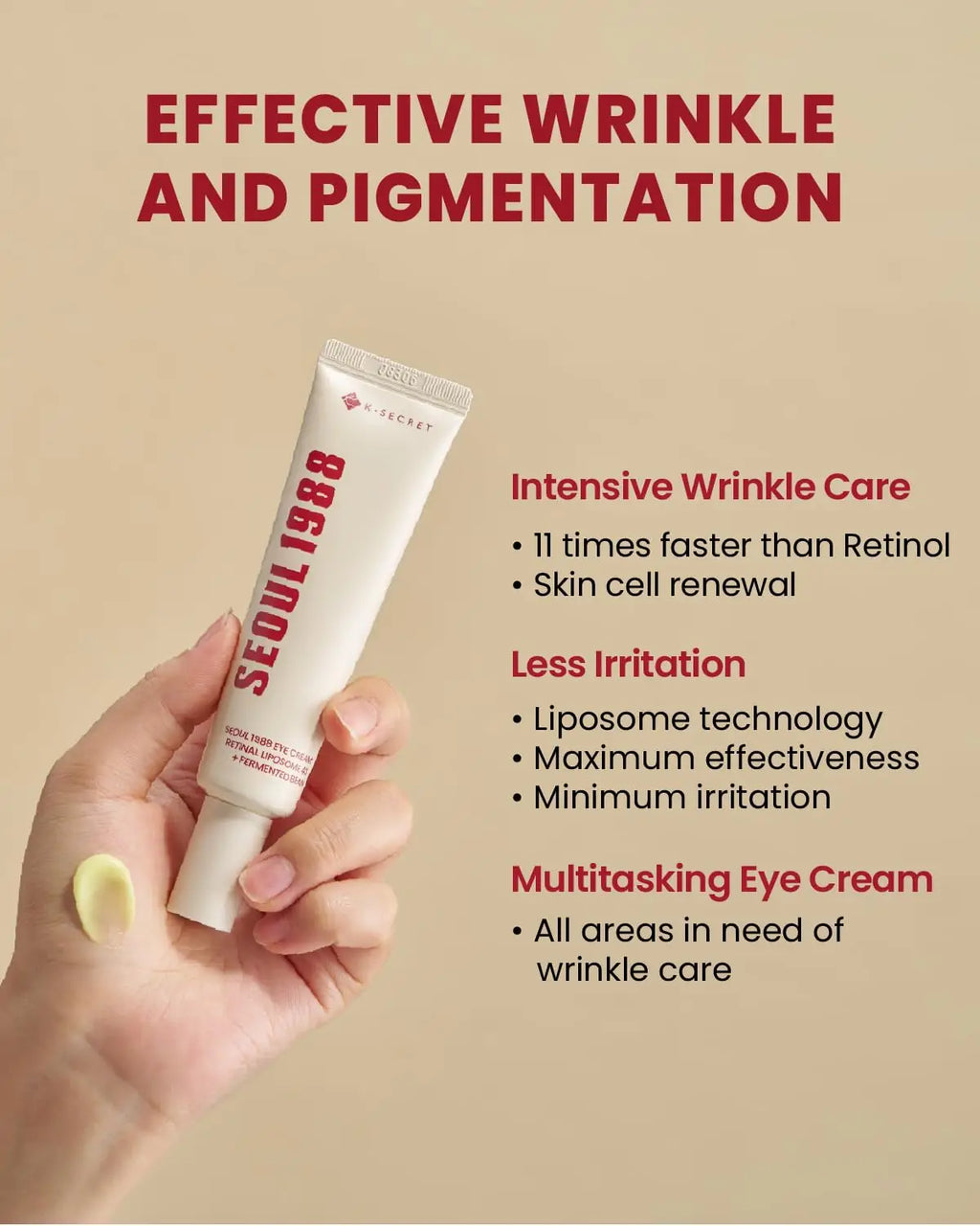 KSECRET SEOUL 1988 Eye Cream  Retinal Liposome 4% + Fermented Bean