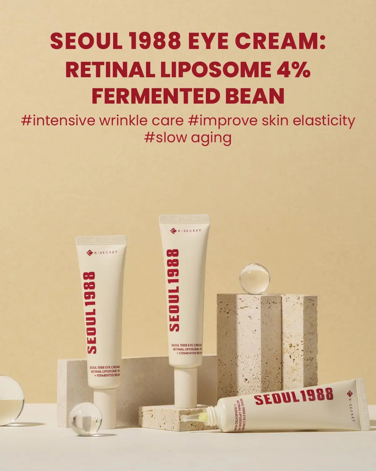 KSECRET SEOUL 1988 Eye Cream  Retinal Liposome 4% + Fermented Bean