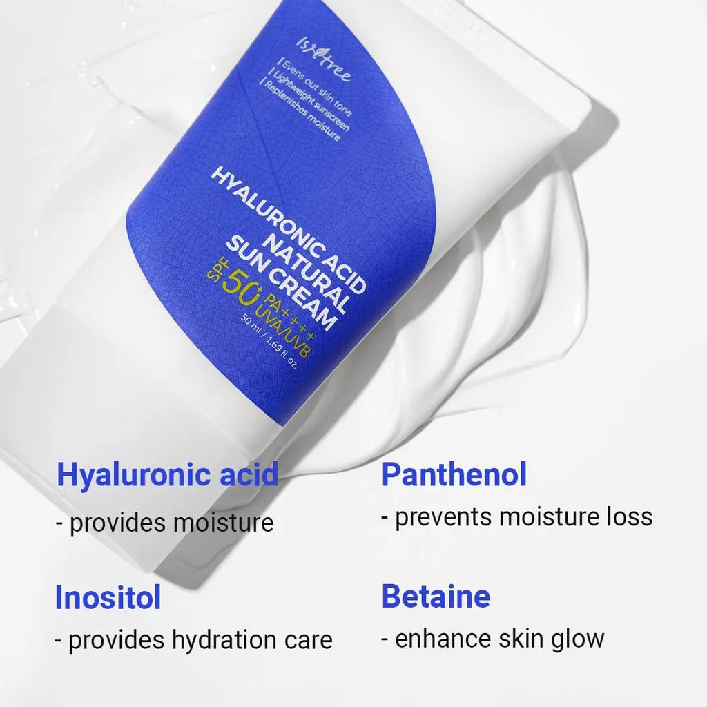 ISNTREE Hyaluronic Acid Natural Suncream SPF50 PA++++