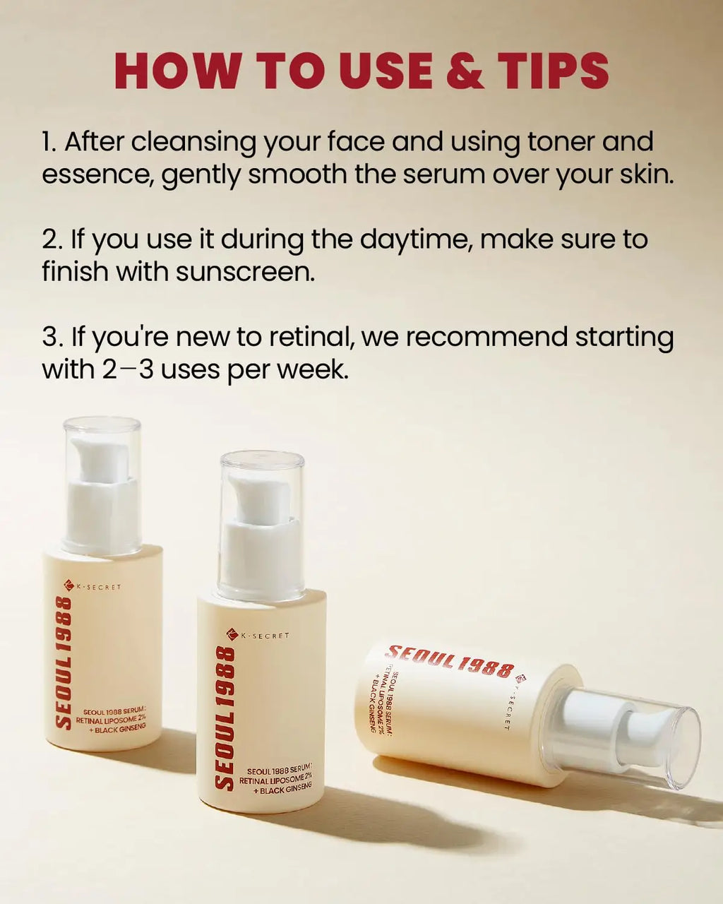 KSECRET | SEOUL 1988 Serum : Retinal Liposome 2% + Black Gingeng