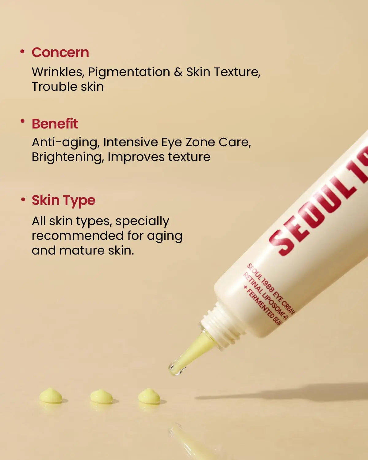 KSECRET SEOUL 1988 Eye Cream  Retinal Liposome 4% + Fermented Bean