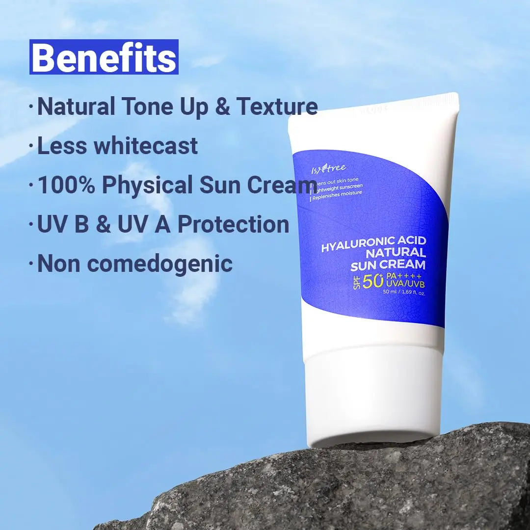 ISNTREE Hyaluronic Acid Natural Suncream SPF50 PA++++