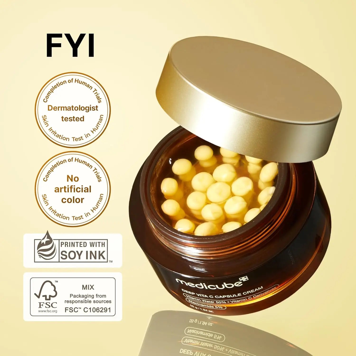Medicube Deep Vitamin C Golden Capsule Cream