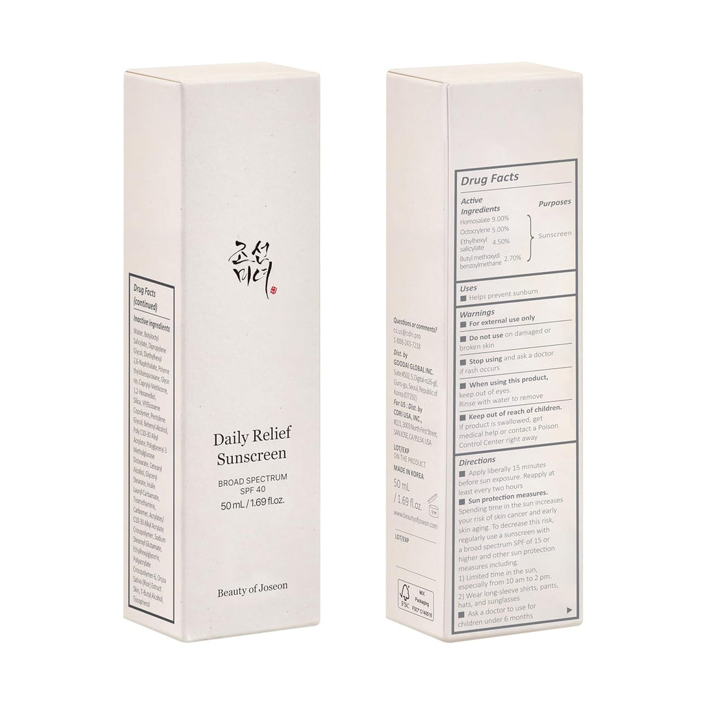 Beauty of Joseon Daily Relief Sunscreen SPF 40