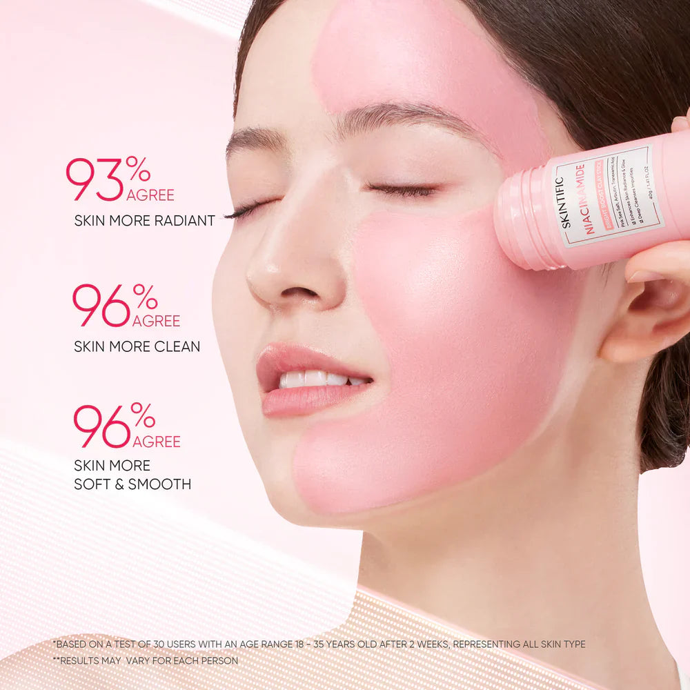 SKINTIFIC NIACINAMIDE BRIGHT BOOST CLAY STICK MASK