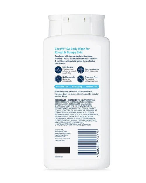 Cerave SA Body Wash for Rough & Bumpy Skin