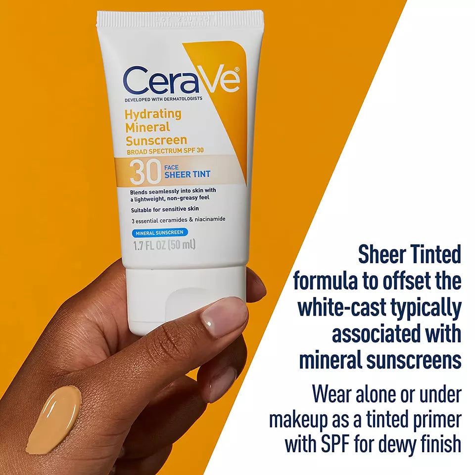 Cerave Hydrating Sunscreen SPF 30 Face Sheer Tint