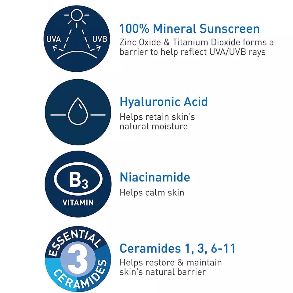Cerave Hydrating Sunscreen SPF 30 Face Sheer Tint